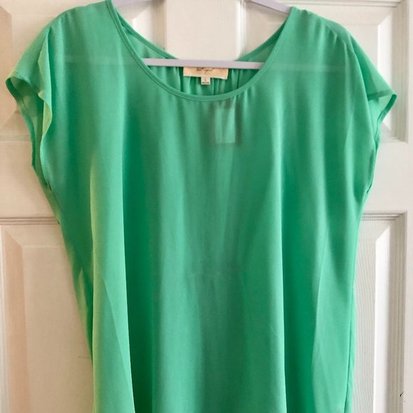 NWT Lost April Mint Blouse sz L - Picture 1 of 5